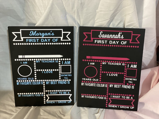 First Day of Boards - Imogen & Mummy Designs