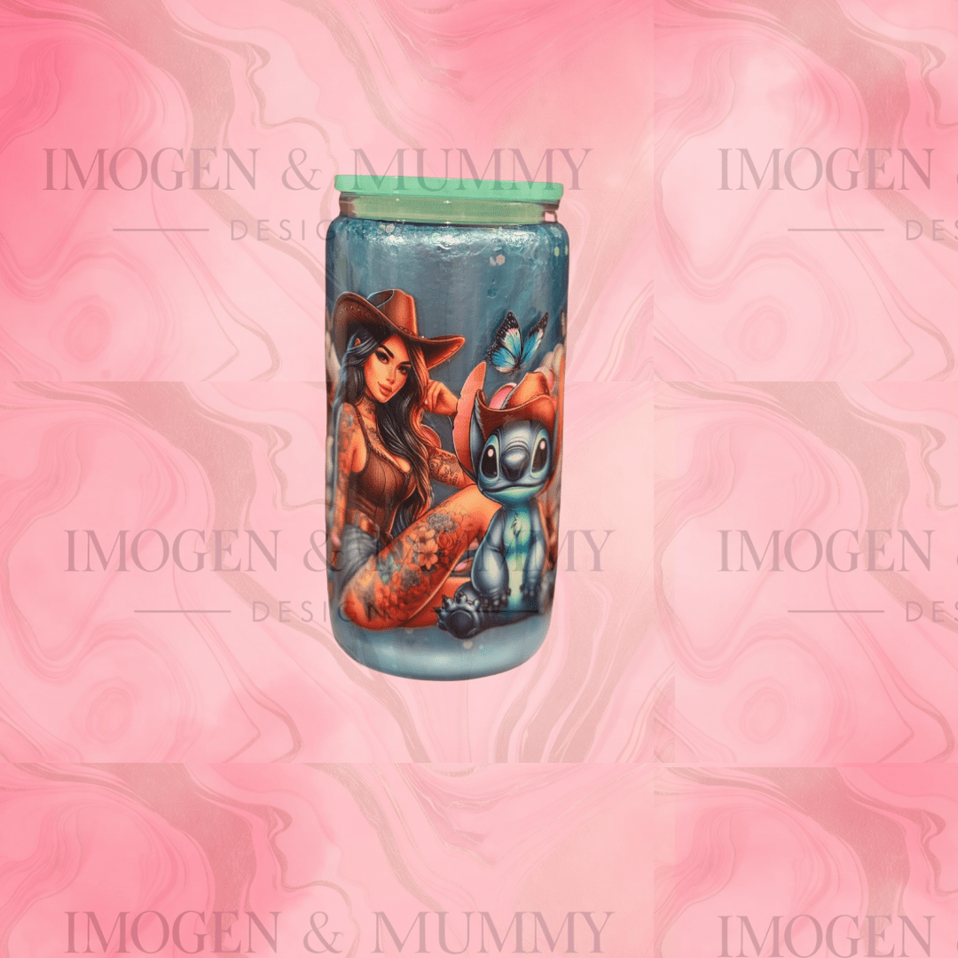 16oz glass snowglobe - Imogen & Mummy Designs