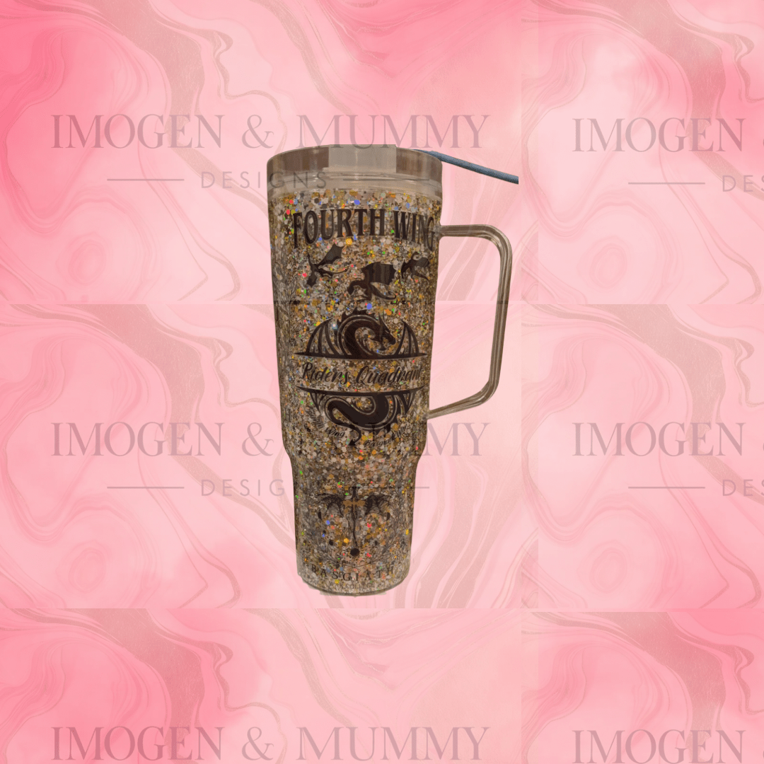 40oz Book inspired fourth wing tumbler - Imogen & Mummy Designs
