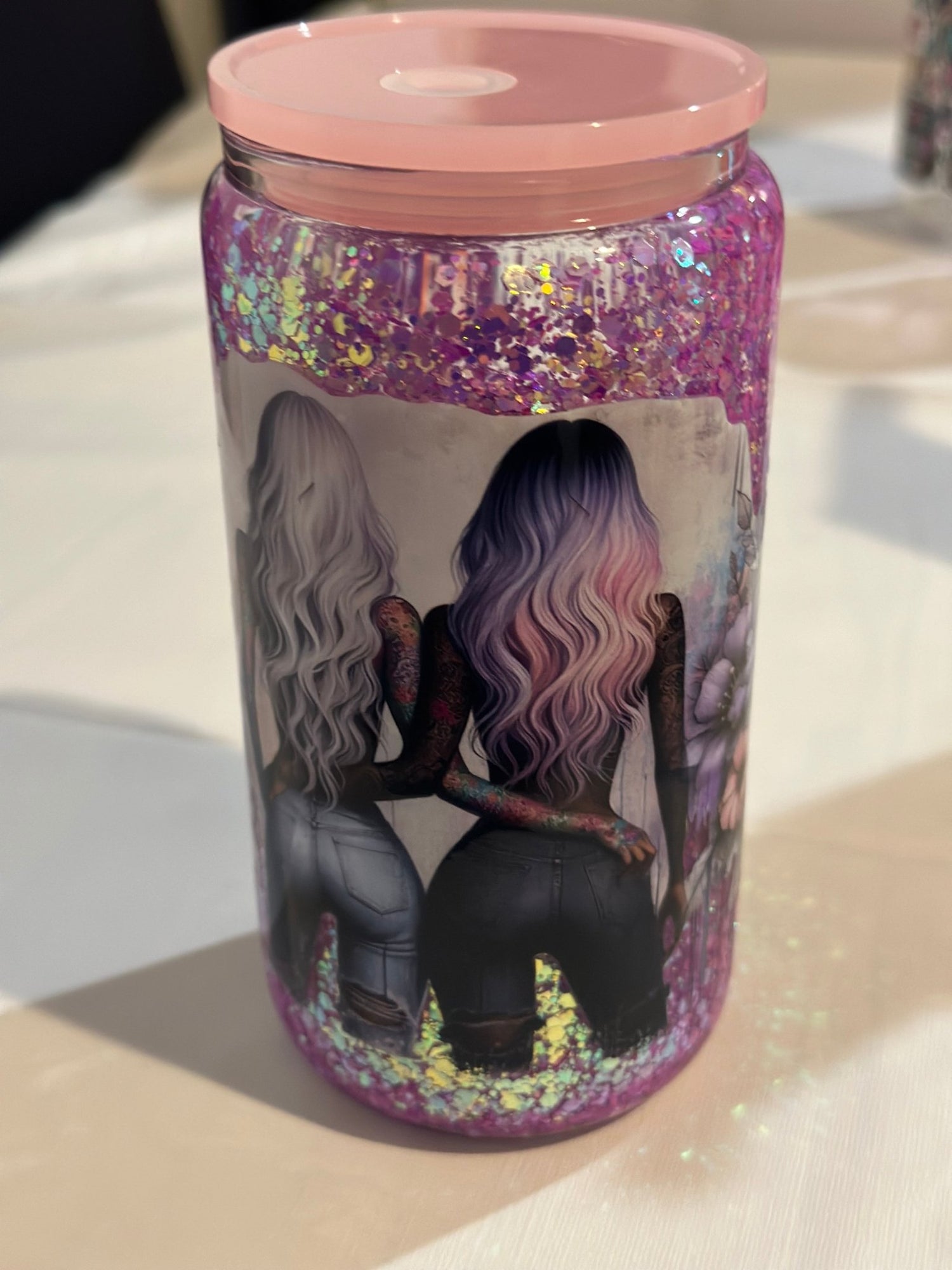Snow globe Tumbler - Imogen & Mummy Designs