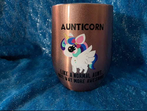 Aunticorn tumblers - Imogen & Mummy Designs