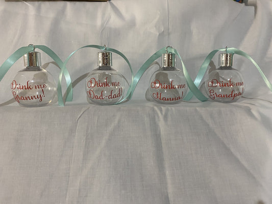 Booze Bauble 4 Pack - Imogen & Mummy Designs