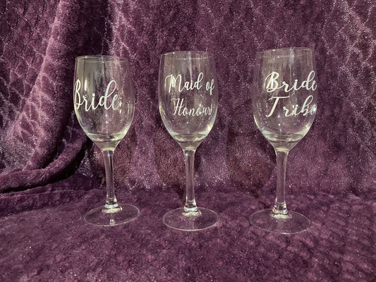 Bridal Glassware - Imogen & Mummy Designs