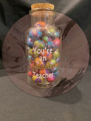 Eggcellent Teacher Jar - Imogen & Mummy Designs