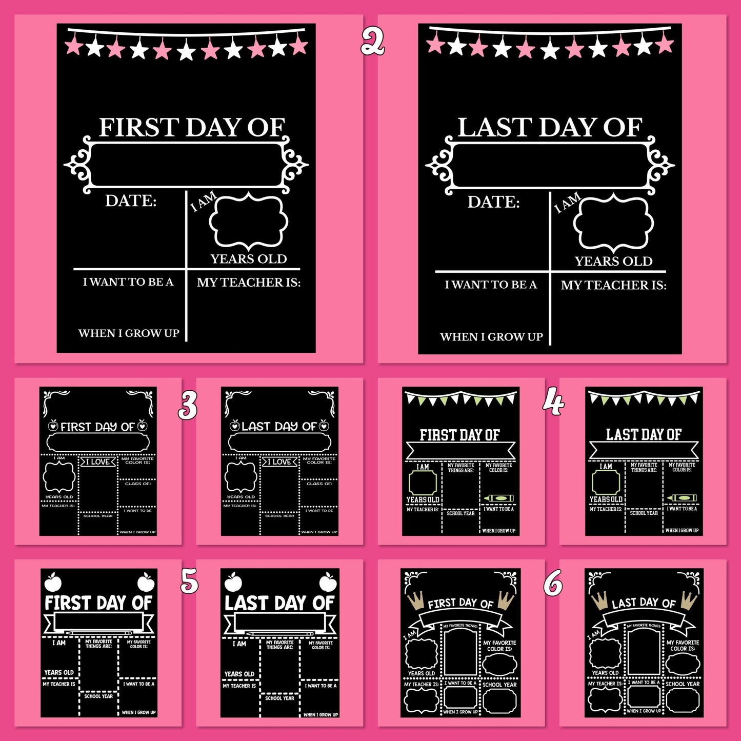 First Day of Boards - Imogen & Mummy Designs
