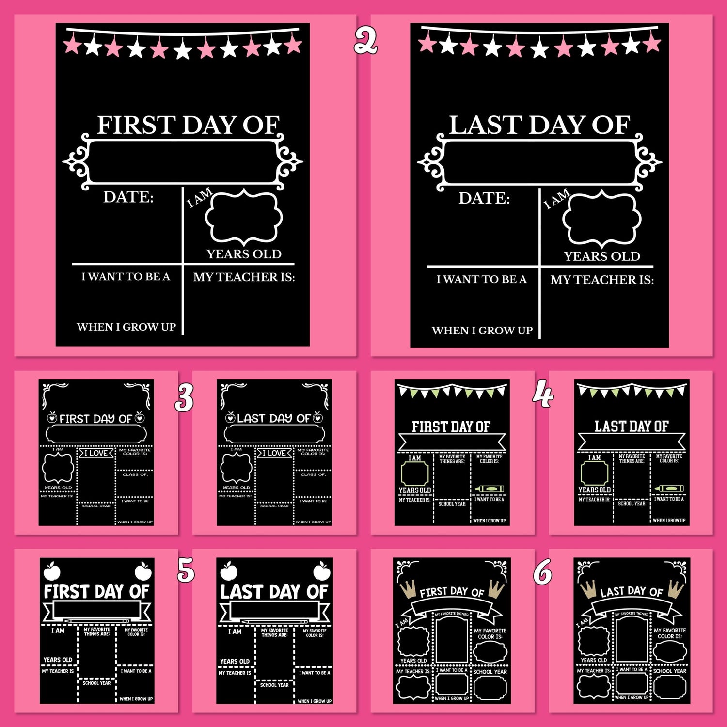 First Day of Boards - Imogen & Mummy Designs