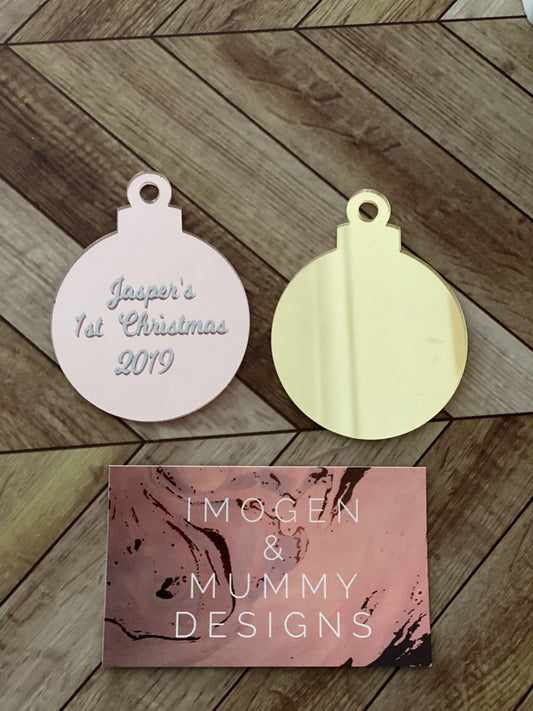 Flat Baubles - Imogen & Mummy Designs