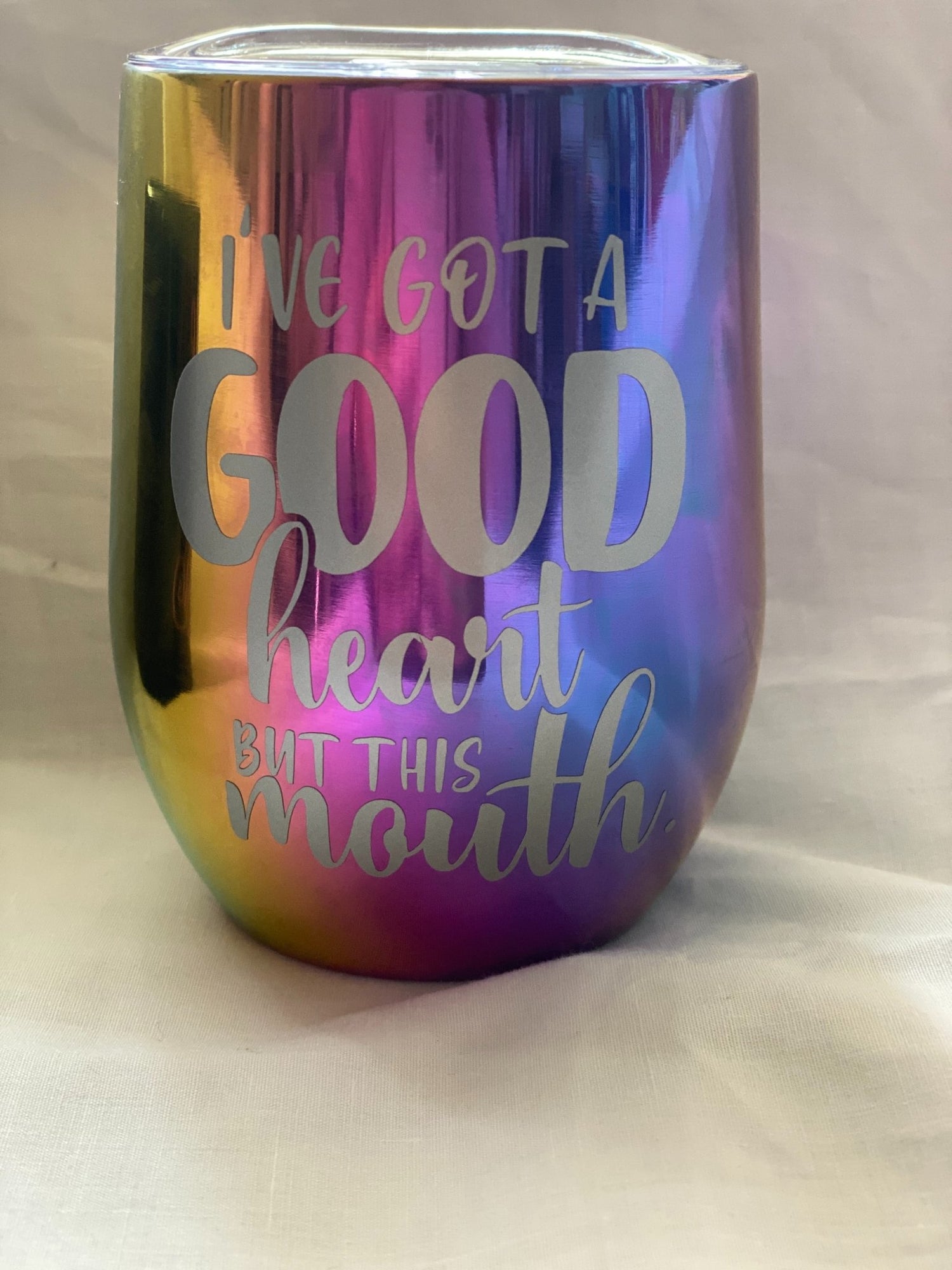 Good Heart but this mouth Tumbler - Imogen & Mummy Designs