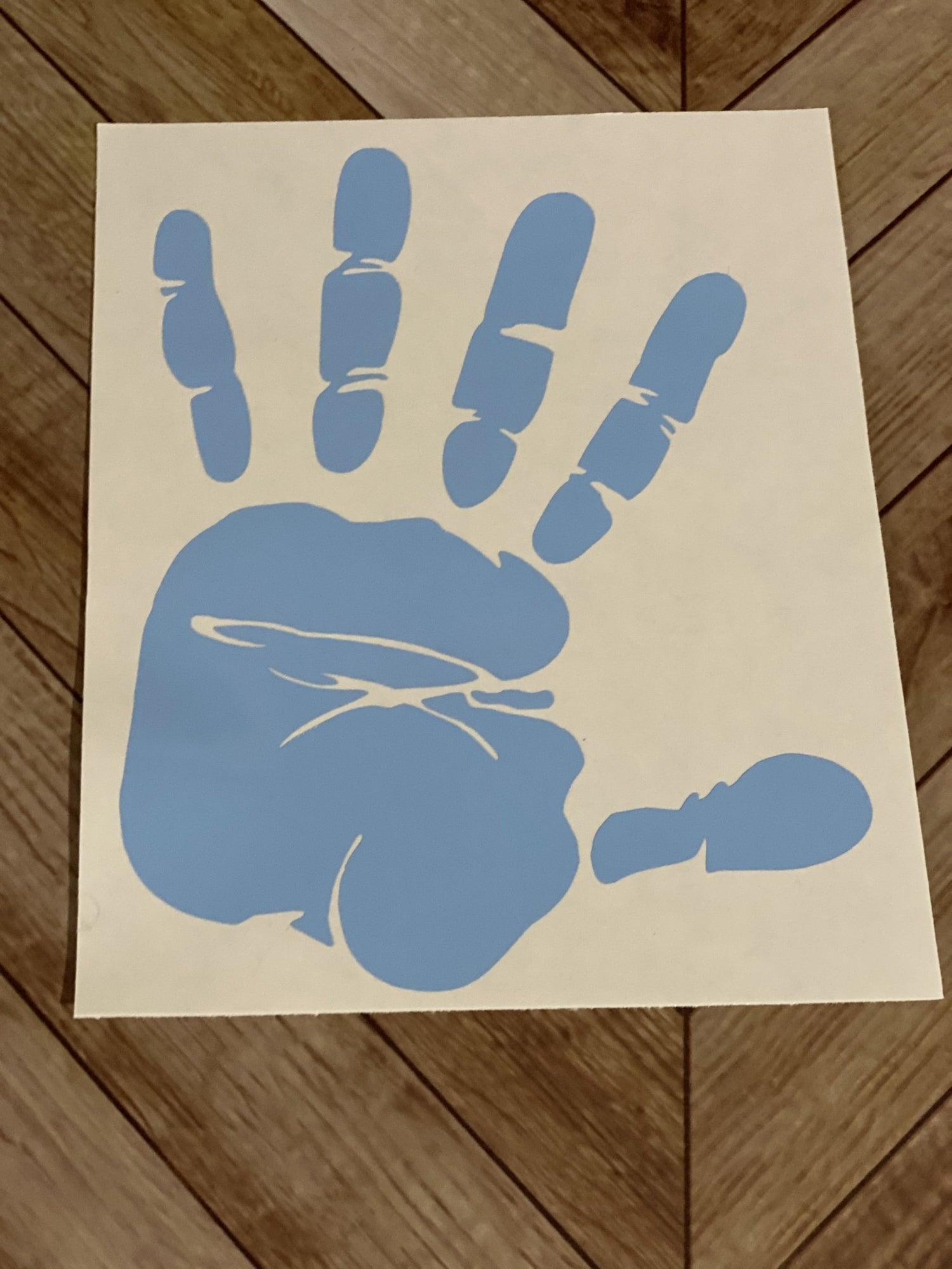 Hand print decals - Imogen & Mummy Designs