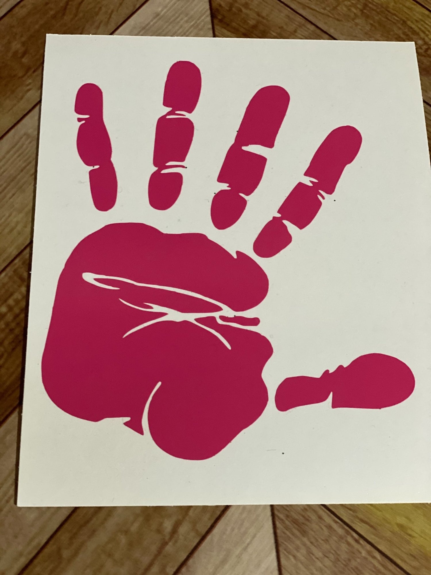 Hand print decals - Imogen & Mummy Designs