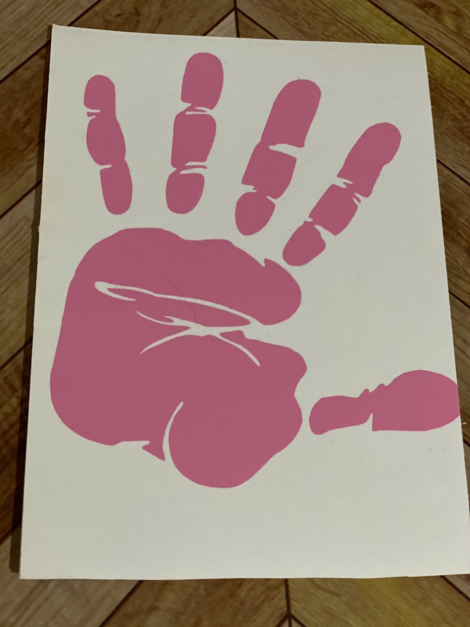 Hand print decals - Imogen & Mummy Designs