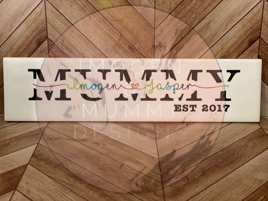 Mother’s Day Name Tile - Imogen & Mummy Designs