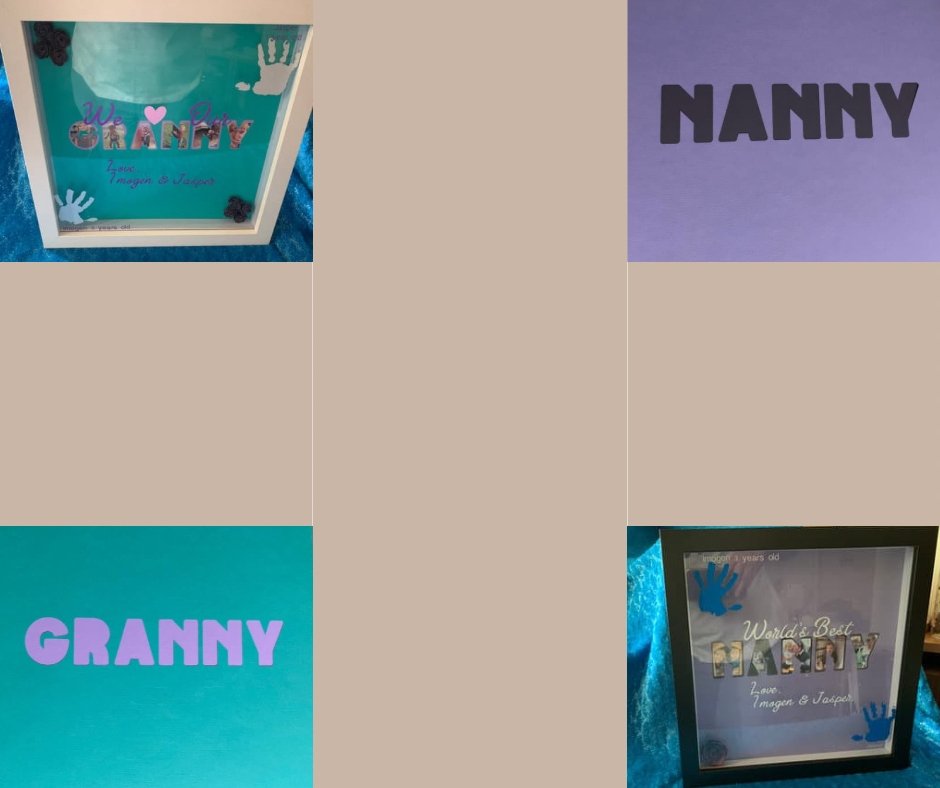 Personalised shadow frames - Imogen & Mummy Designs