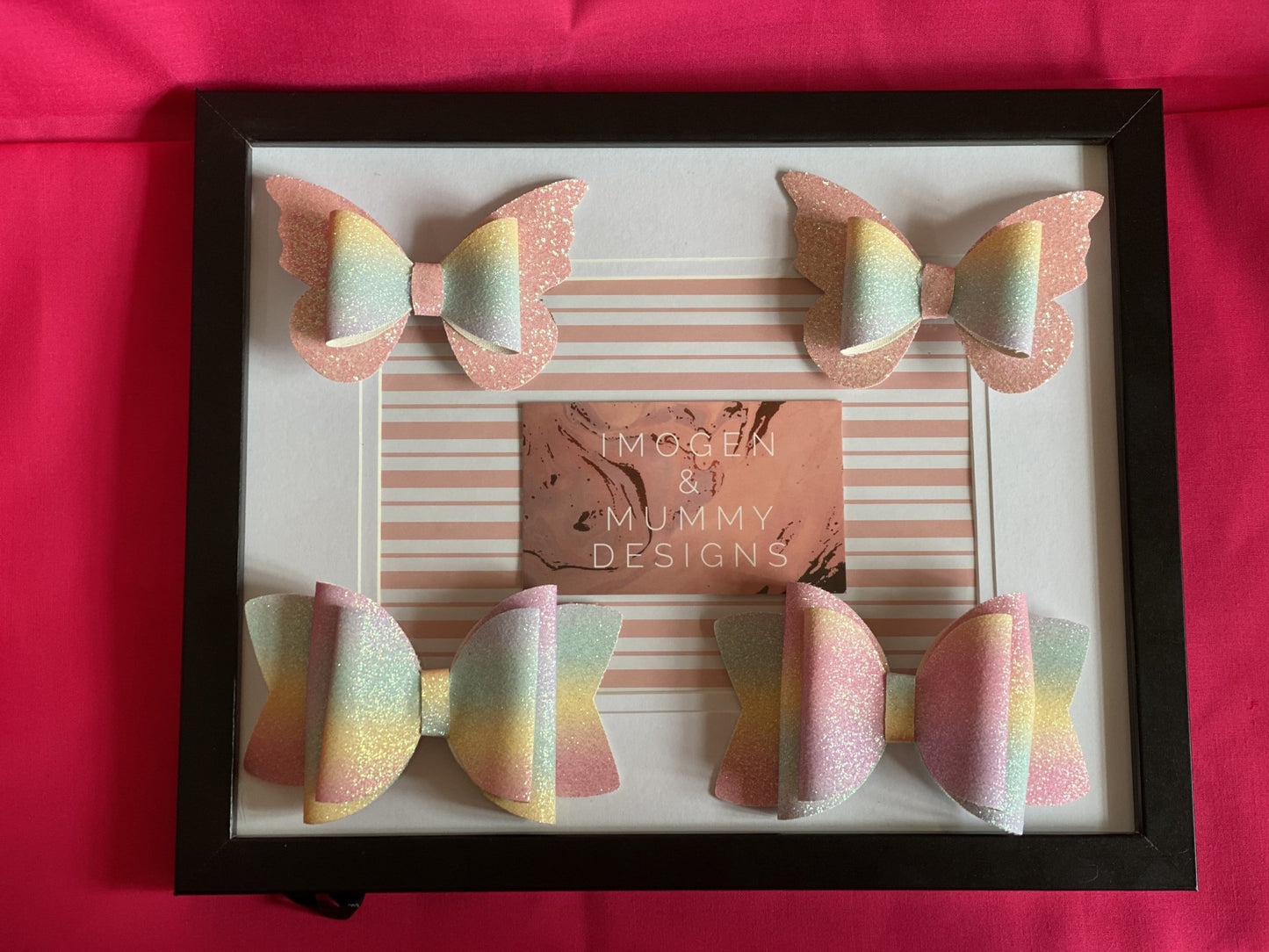 Rainbow & Butterfly Bows - Imogen & Mummy Designs