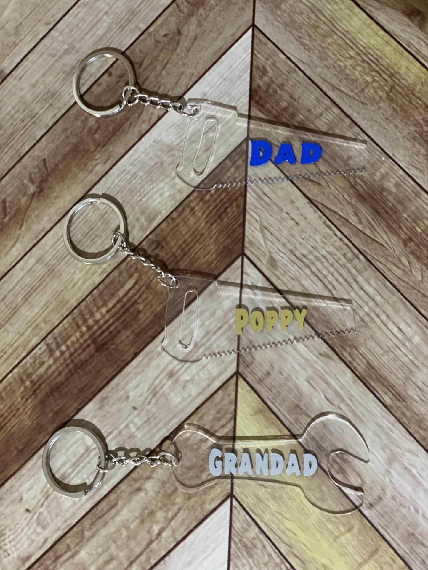 Tool Key Rings - Imogen & Mummy Designs