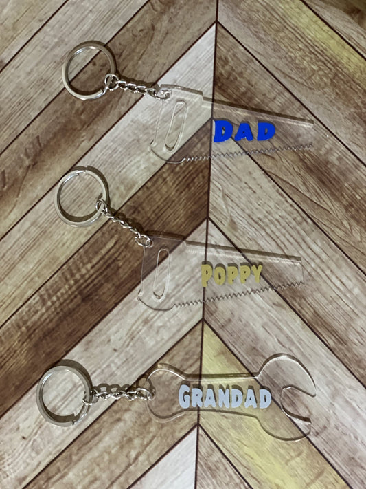 Tool Key Rings - Imogen & Mummy Designs